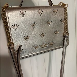 Kate Spade Gold Crossbody Bag with Metallic Finish